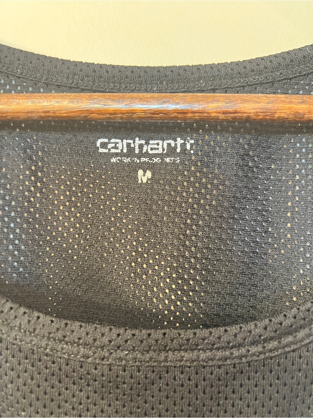 Carhartt Black Mesh Racerback Tank with White Graphic - Picture 7 of 7